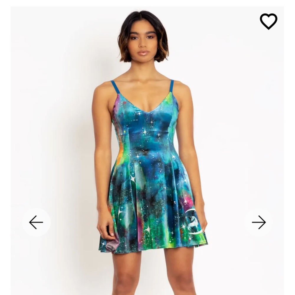BlackMilk x Lora Zombie unicorn moon velvet mini strappy dress